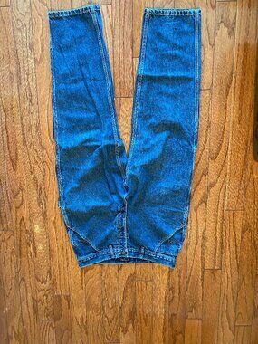 Vintage Denver Hayes Blue Jeans 34x32 Contrast Stitch